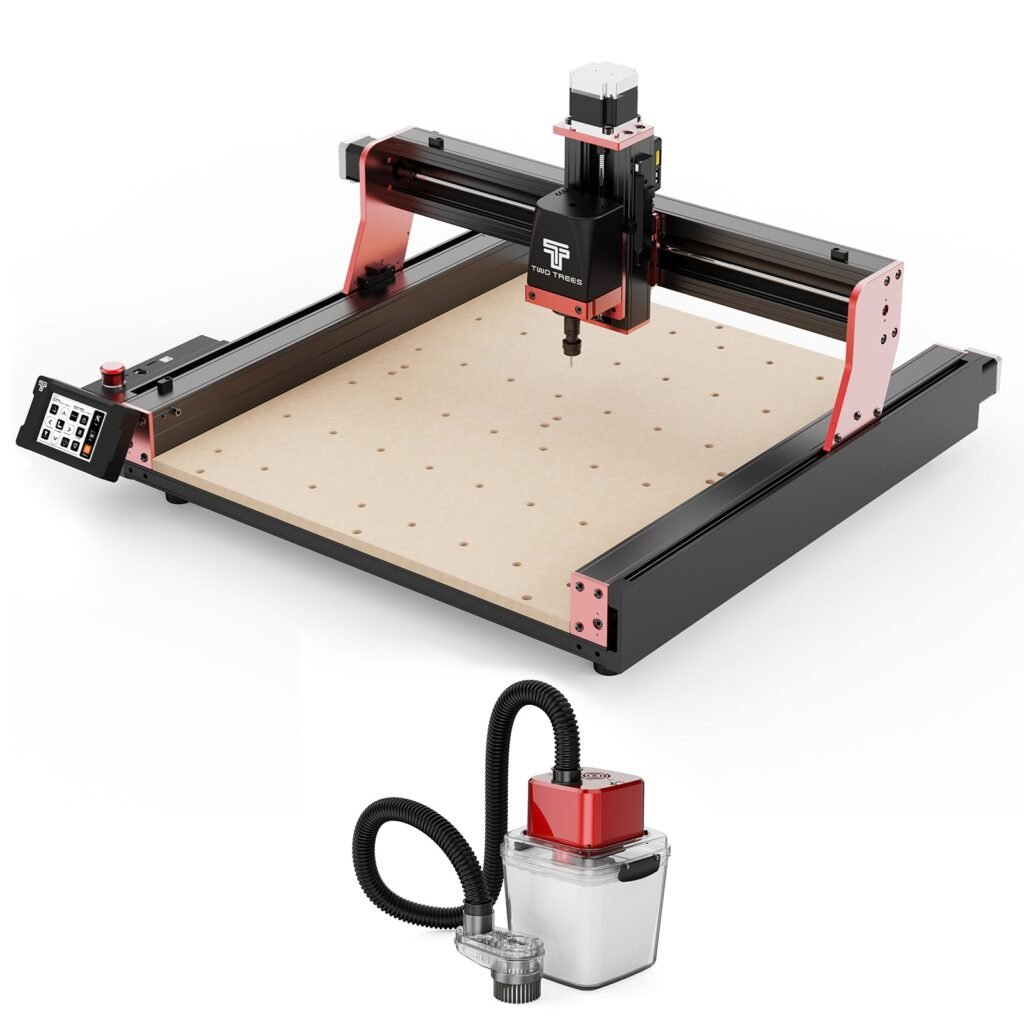 Product image for Twotrees TTC450 PRO CNC Router Machine + Vacuum Cleaner M1 - US