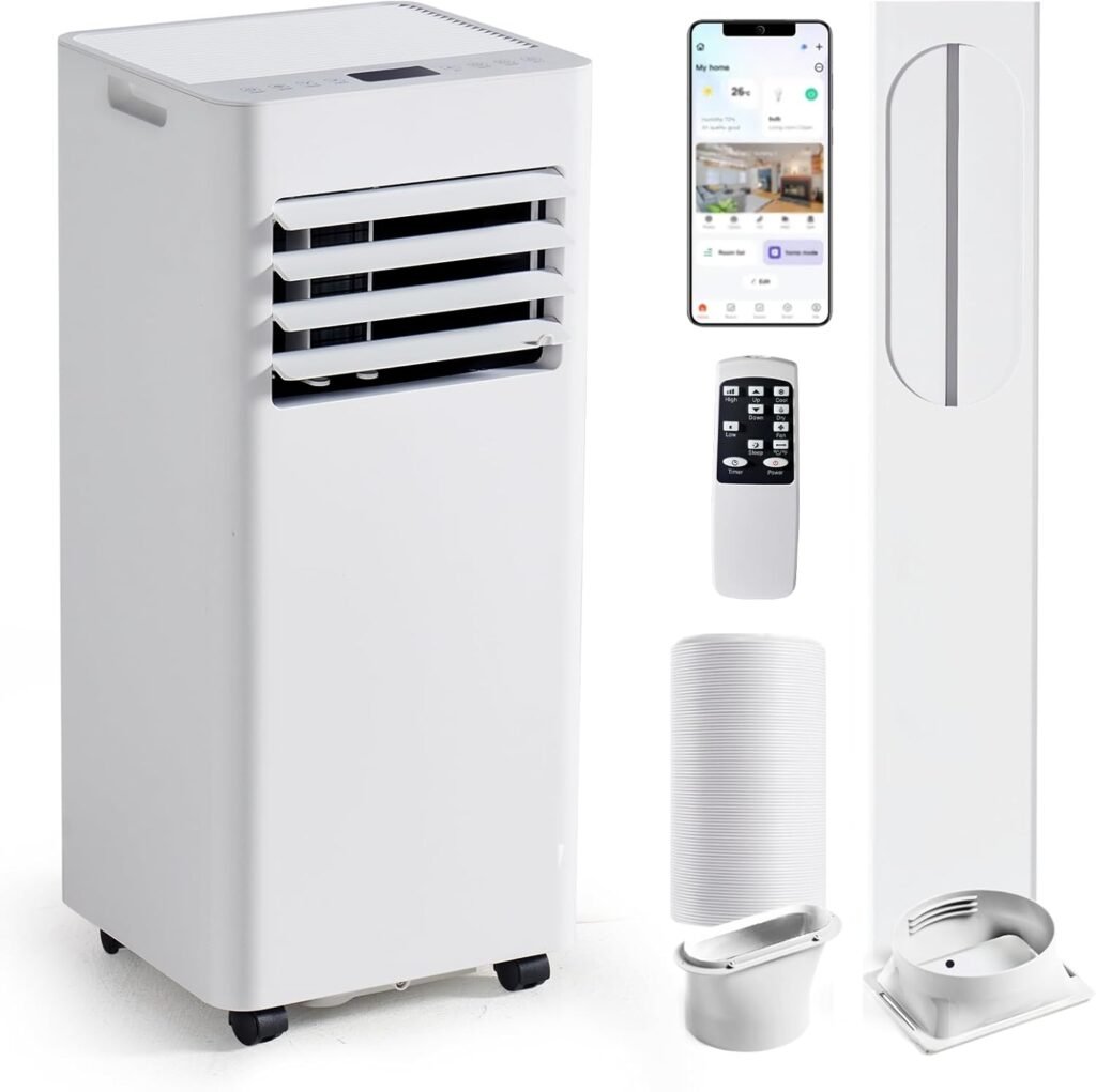 Product image for Aoxun Portable Air Conditioner with Heating,9000 BTU Smart WiFi AC Unit for Roo…