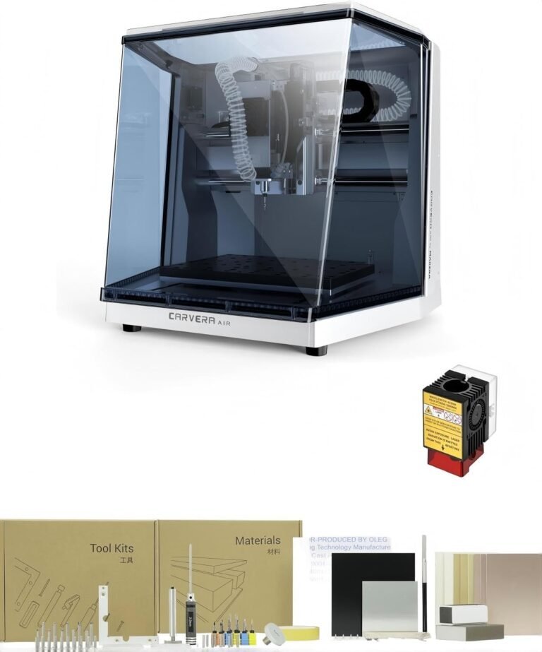 Product image for MAKERA Carvera Air Desktop CNC Machine with 5W Laser Module, Quick Tool Change,…