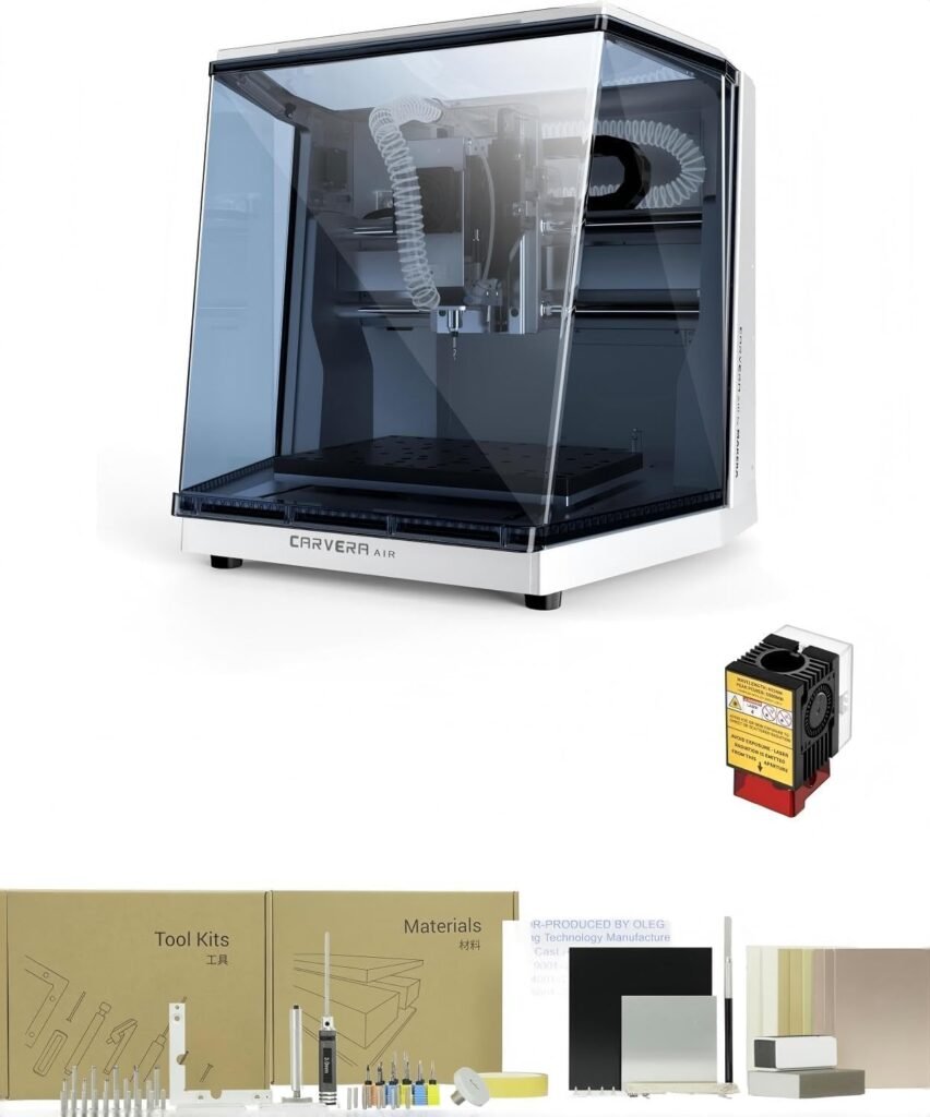 Product image for MAKERA Carvera Air Desktop CNC Machine with 5W Laser Module, Quick Tool Change,…
