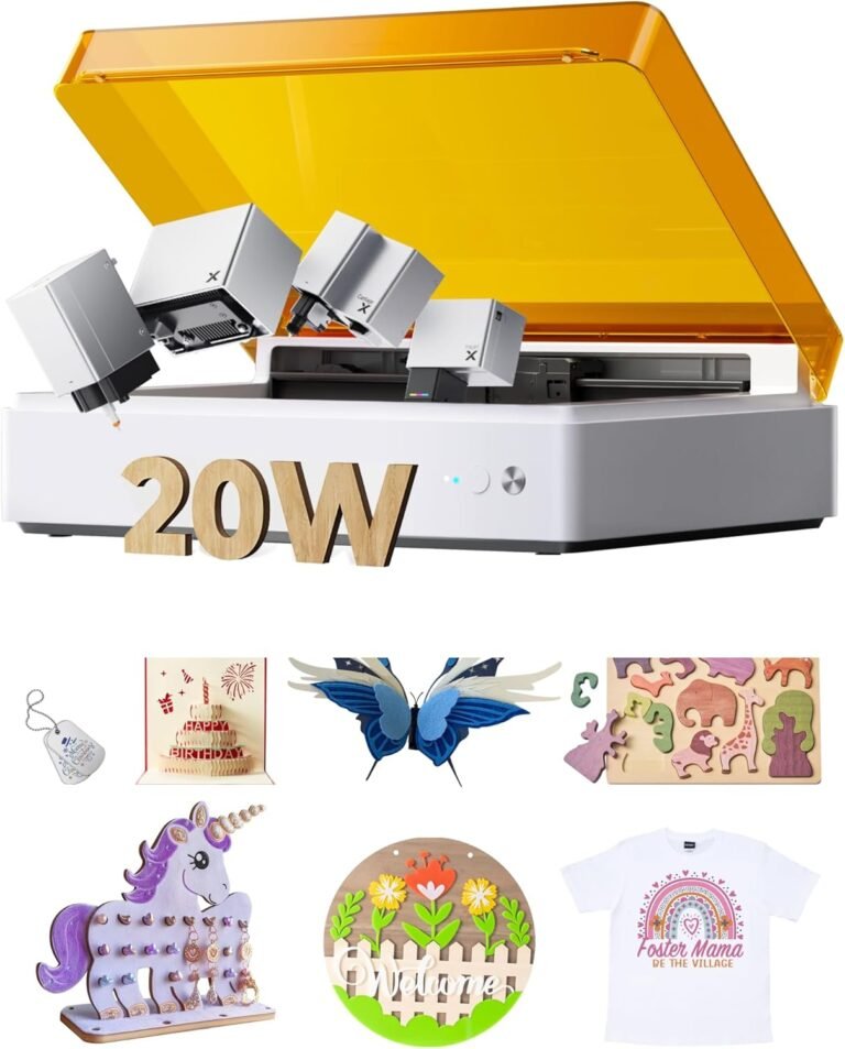 Product image for xTool M1 Ultra 20W Laser Engraver & Cutter, 4-in-1 Desktop Craft Machine | inkj…