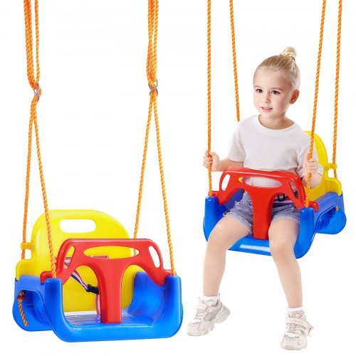 Product image for VEVOR 3-in-1 Toddler Swing Seat, 200 lbs Weight Capacity Baby Swing Seat, with …