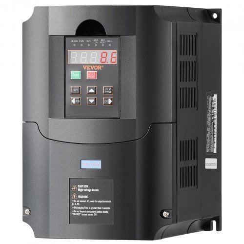 Product image for VEVOR VFD 10HP, 7.5KW, 35A, 1 or 3 Phase 220V Input to 3 Phase 220V Output Vari…