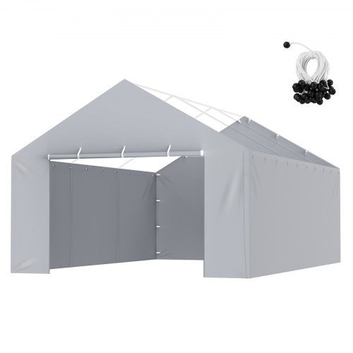 Product image for VEVOR Carport Replacement Canopy Cover Side Wall 13 x 20 ft, Garage Tent Shelte…