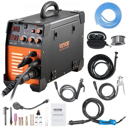 Product image for VEVOR MIG Welder, 3 in 1 Welder Welding Machine, 270 Amp MIG Lift TIG Arc Welde…
