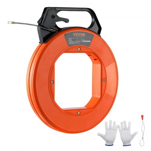 Product image for VEVOR Fish Tape, 125-foot, 3/16-inch, PET Wire Puller with Optimized Housing an…