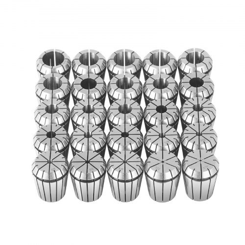 Product image for VEVOR 25 pcs ER32 Collet Set, 1/16''-13/16'', ER32 Spring Collet Chuck Set, 0.0…