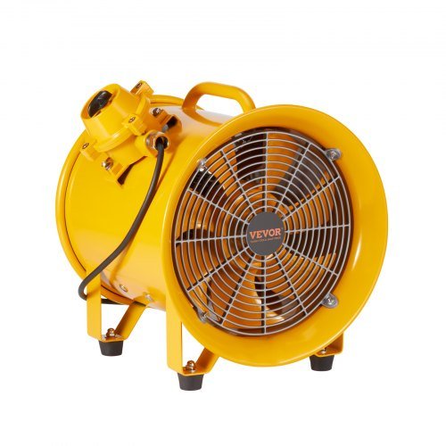 Product image for VEVOR Portable Ventilator, 10" Heavy Duty Cylinder Fan, 350W Strong Shop Exhaus…