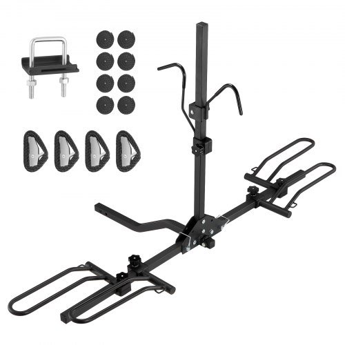 Product image for VEVOR Hitch Mount Bike Rack, 2-Bike Platform Style, 80 LBS Max Capacity Bike Ra…