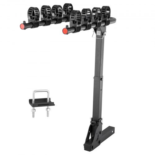 Product image for VEVOR Hitch Mount Bike Rack, 4-Bike Carrier Rack, 150 LBS Capacity Bike Rack Hi…