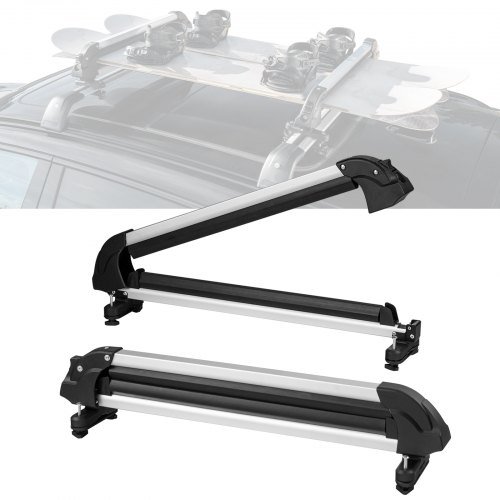 Product image for VEVOR Ski and Snowboard Roof Rack, 31.7-Inch Universal Ski Rack for Car Roof Fi…