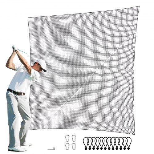 Product image for VEVOR Golf Net, 10x10ft Golf Practice Net, Indoor Hitting Net for Golf, Basebal…