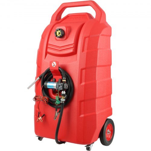 Product image for VEVOR Fuel Caddy, 32 Gallon, Portable Fuel Storage Tank On-Wheels, with 12V DC …