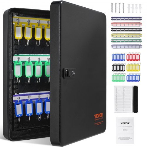 Product image for VEVOR 48-Key Cabinet, Key Safe with Combination & Key Lock, Digital Security St…