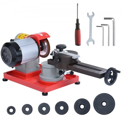 Product image for VEVOR Circular Saw Blade Sharpener, 370W 3600RPM Rotary Angle Mill Grinder, Saw…