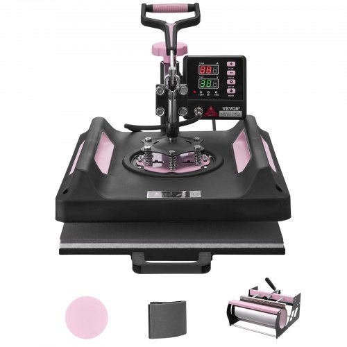 Product image for VEVOR Heat Press Machine, 15 x 15 inch, 5 in 1 Heat Transfer Machine with 30 oz…