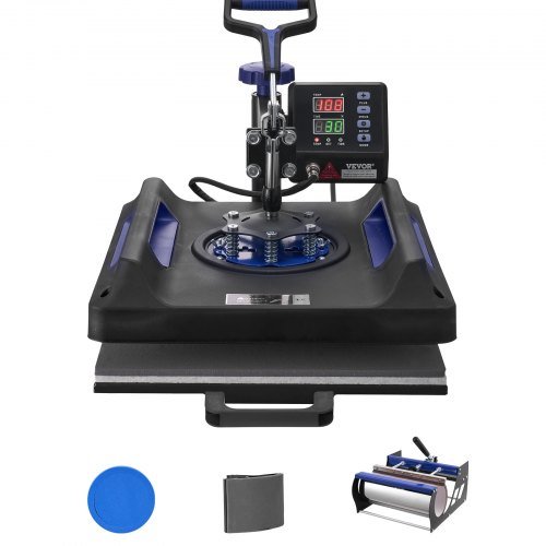 Product image for VEVOR Heat Press Machine, 15 x 15 inch, 5 in 1 Heat Transfer Machine with 30 oz…