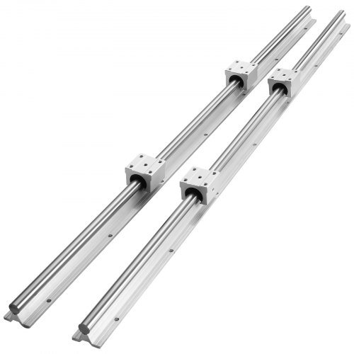 Product image for VEVOR Linear Guide Rail Set, SBR16 1000mm, 2 PCS 39.4 in/1000 mm SBR16 Guide Ra…