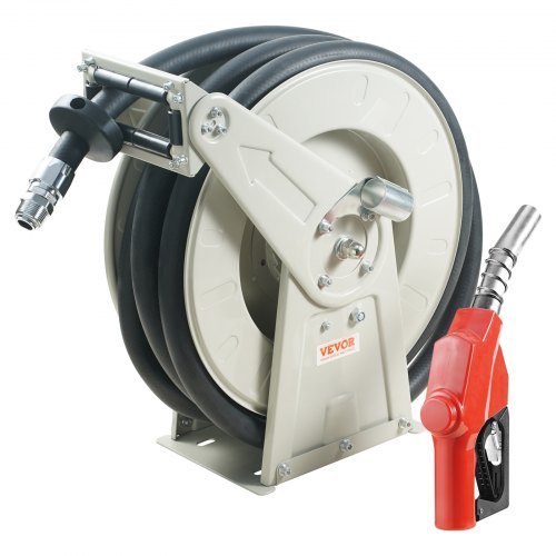 Product image for VEVOR Fuel Hose Reel, 3/4" x 50', Extra Long Retractable Diesel Hose Reel, Heav…