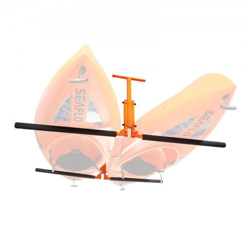 Product image for VEVOR Kayak Ceiling Storage Rack, Ceiling Storage Rack for 2 Kayak Canoe SUP, A…