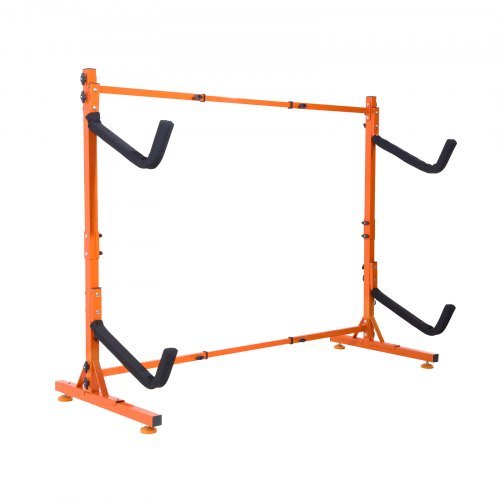 Product image for VEVOR Freestanding Kayak Storage Rack, Kayak Stand for 2 Kayak Canoe Paddleboar…