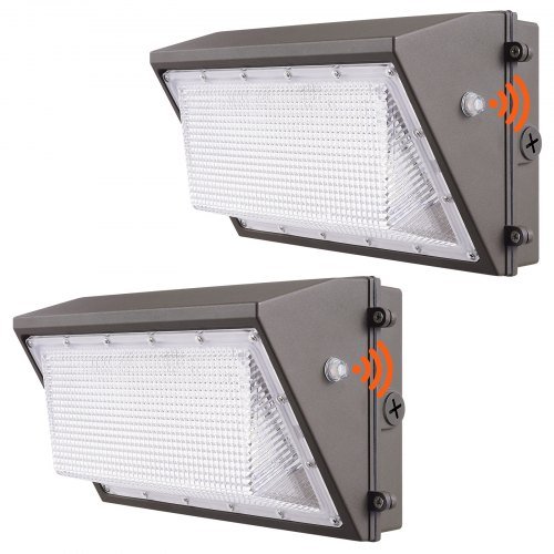 Product image for VEVOR 2PCs LED Wall Pack Lights, 100W 10800LM, 5000K Commercial Outdoor Lights …