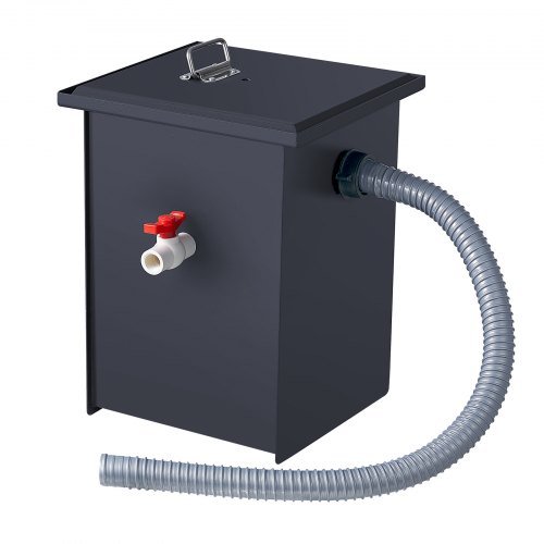 Product image for VEVOR Commercial Grease Trap, 8 LBS Grease Interceptor, Side Inlet Interceptor,…