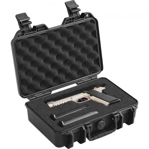 Product image for VEVOR Hard Pistol Cases with Pre-cut PU Foam, Waterproof & Dustproof Hard Gun C…