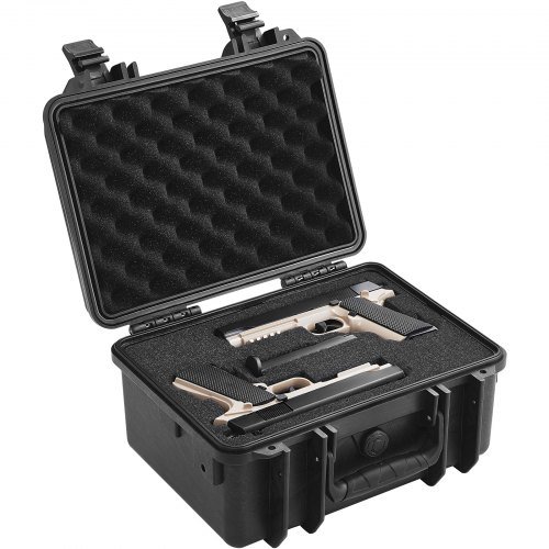 Product image for VEVOR Hard Pistol Cases with Pre-cut PU Foam, Waterproof & Dustproof Hard Gun C…