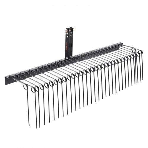 Product image for VEVOR Tow Behind Landscape Rake, 72" Tow Dethatcher with 32 Steel Tines, Lawn D…